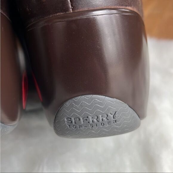 Sperry Harbour Wedge Boots Brown Waterproof Insulated Faux Fur - Picture 6 of 14